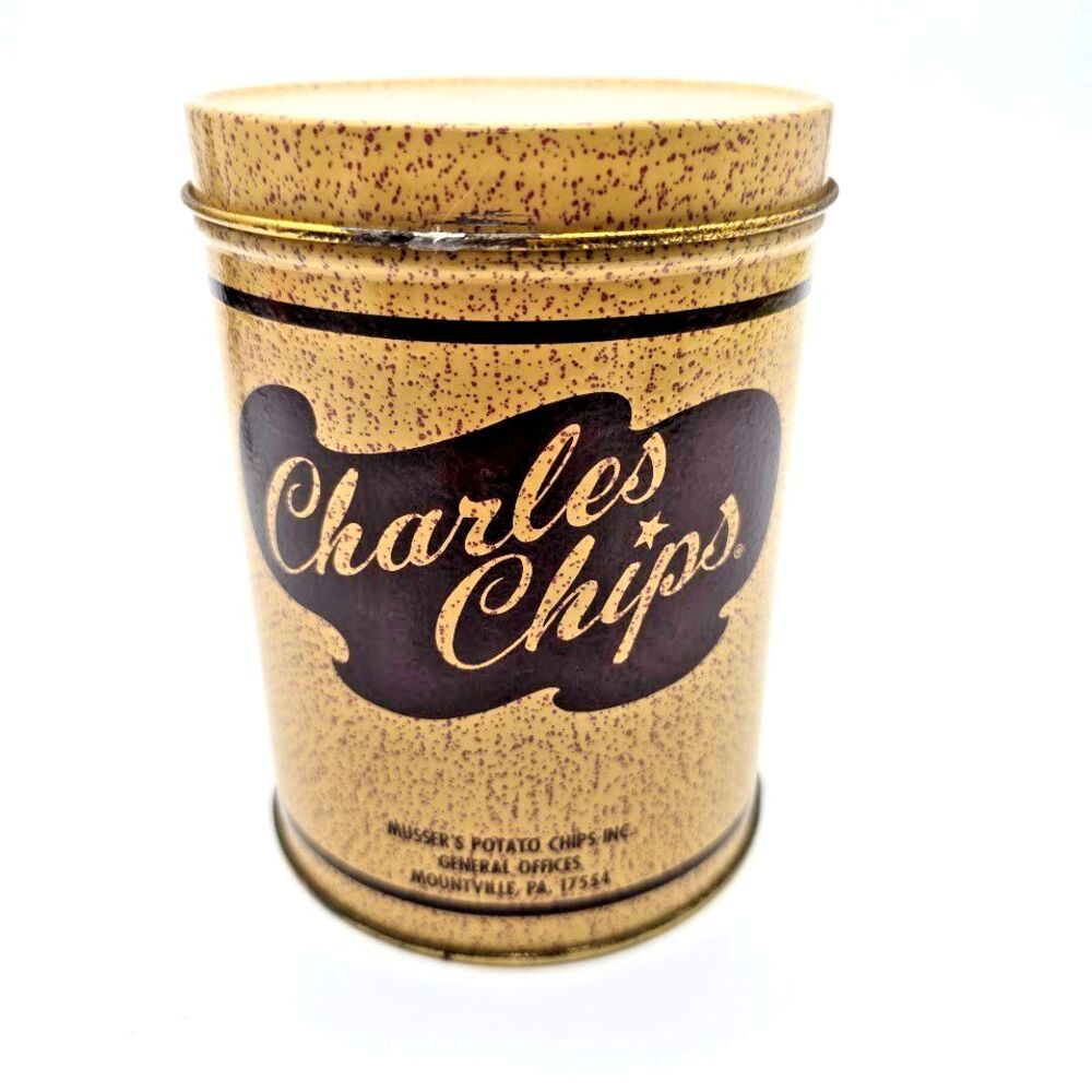 Charles Chips Mini Potato Chip Tin Salesman Sample Limited Edition Collectible